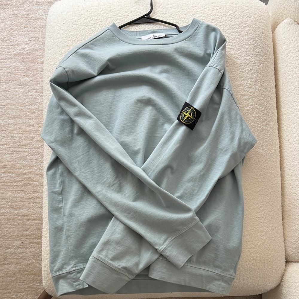Stone Island Sky Blue Crewneck